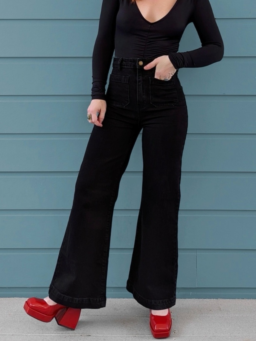 Rolla’s Sailor High Rise Wide Leg Jeans Womens Size 26